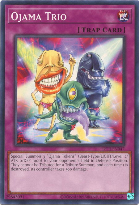 Ojama Trio - Dark Crisis (25th Anniversary Edition) YuGiOh trading card
