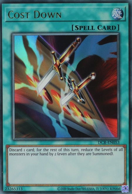 Cost Down - Dark Crisis (25th Anniversary Edition) YuGiOh trading card