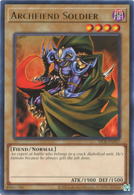 Archfiend Soldier - Dark Crisis (25th Anniversary Edition) YuGiOh trading card