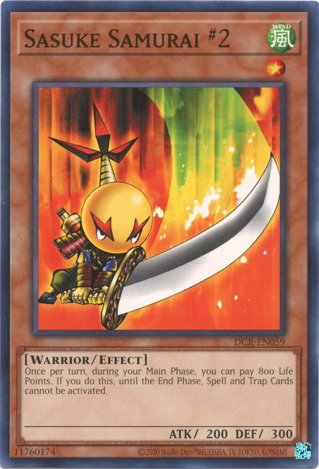 Sasuke Samurai #2 - Dark Crisis (25th Anniversary Edition) YuGiOh trading card