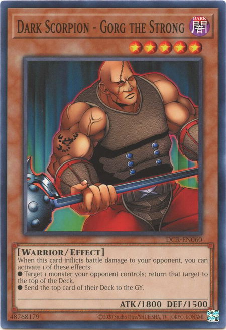 Dark Scorpion - Gorg the Strong - Dark Crisis (25th Anniversary Edition) YuGiOh trading card