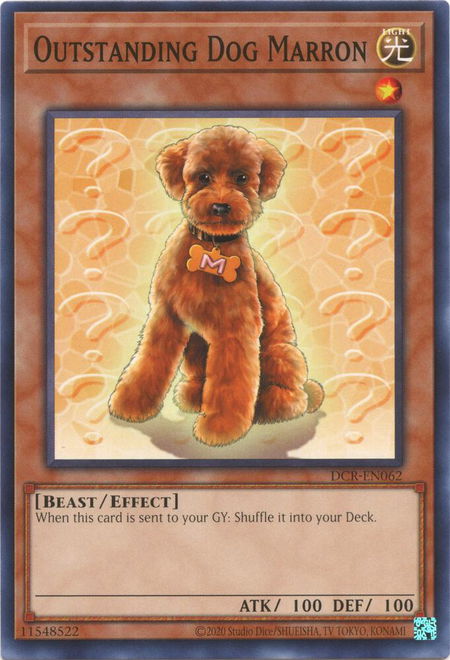 Outstanding Dog Marron - Dark Crisis (25th Anniversary Edition) YuGiOh trading card