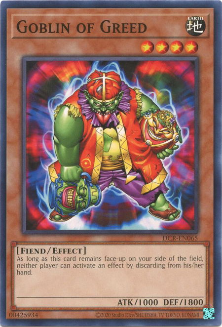 Goblin of Greed - Dark Crisis (25th Anniversary Edition) YuGiOh trading card