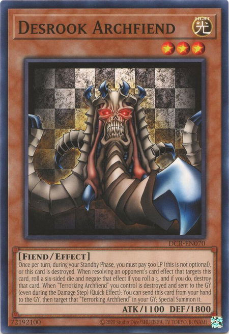 Desrook Archfiend - Dark Crisis (25th Anniversary Edition) YuGiOh trading card