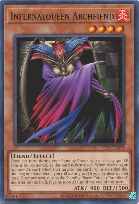 Infernalqueen Archfiend - Dark Crisis (25th Anniversary Edition) YuGiOh trading card