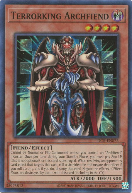 Terrorking Archfiend - Dark Crisis (25th Anniversary Edition) YuGiOh trading card