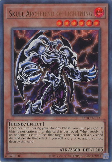 Skull Archfiend of Lightning - Dark Crisis (25th Anniversary Edition) YuGiOh trading card