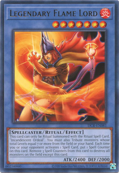 Legendary Flame Lord - Dark Crisis (25th Anniversary Edition) YuGiOh trading card