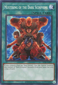 Mustering of the Dark Scorpions - Dark Crisis (25th Anniversary Edition) (DCR-EN) #DCR-EN093 - Common / Short Print YuGiOh Trading Card