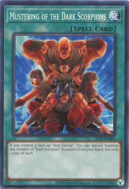 Mustering of the Dark Scorpions - Dark Crisis (25th Anniversary Edition) YuGiOh trading card