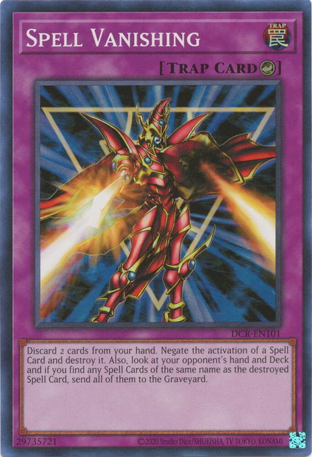 Spell Vanishing - Dark Crisis (25th Anniversary Edition) YuGiOh trading card