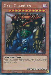 Gate Guardian (CR) - Maze of Memories (MAZE) #MAZE-EN035 - Collector's Rare YuGiOh Trading Card