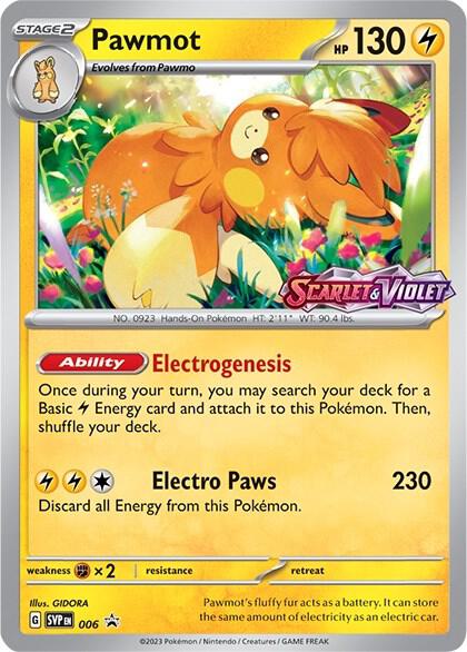 Pawmot - 006 (Prerelease) - SV: Scarlet & Violet Promo Cards Pokémon trading card