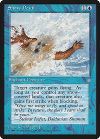 Snow Devil - Ice Age (ICE) #100 - Common Magic: The Gathering Trading Card