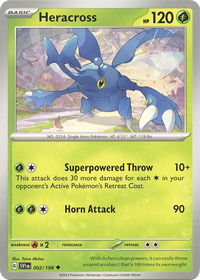 Heracross - SV01: Scarlet & Violet Base Set (SVI) #002/198 - Uncommon Pokémon Trading Card
