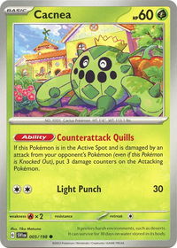 Cacnea - 005/198 - SV01: Scarlet & Violet Base Set (SVI) #005/198 - Common Pokémon Trading Card