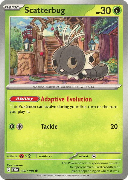 Scatterbug - SV01: Scarlet & Violet Base Set Pokémon trading card