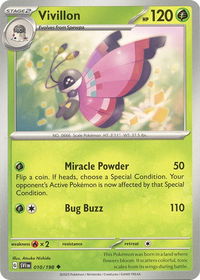 Vivillon - SV01: Scarlet & Violet Base Set (SVI) #010/198 - Uncommon Pokémon Trading Card