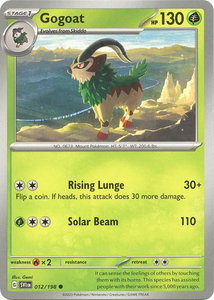 Gogoat - SV01: Scarlet & Violet Base Set (SVI) #012/198 - Common Pokémon Trading Card