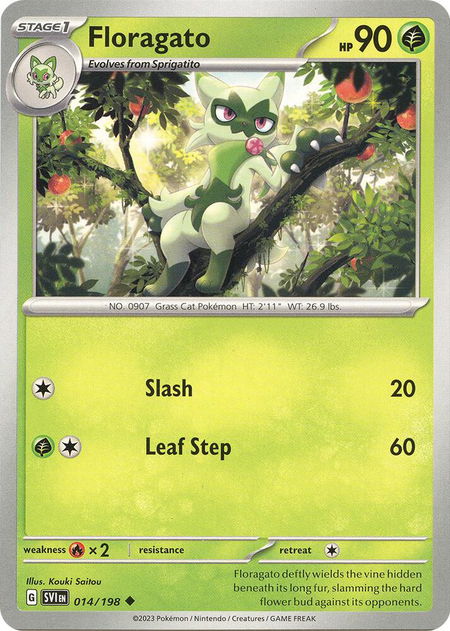 Floragato - SV01: Scarlet & Violet Base Set Pokémon trading card