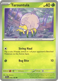 Tarountula - 016/198 - SV01: Scarlet & Violet Base Set (SVI) #016/198 - Common Pokémon Trading Card