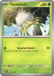 Tarountula - 018/198 - SV01: Scarlet & Violet Base Set (SVI) #018/198 - Common Pokémon Trading Card