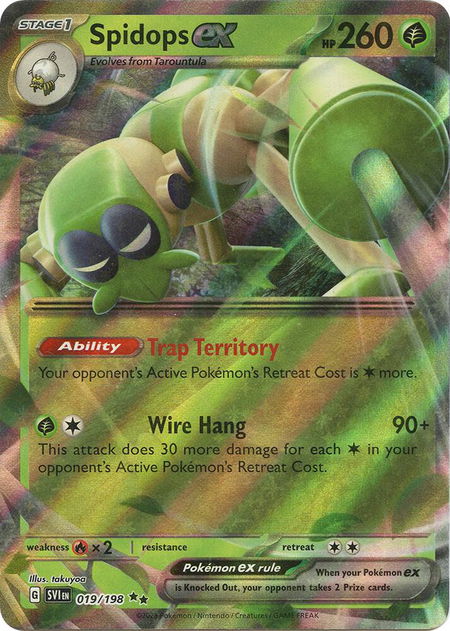 Spidops ex - 019/198 - SV01: Scarlet & Violet Base Set Pokémon trading card