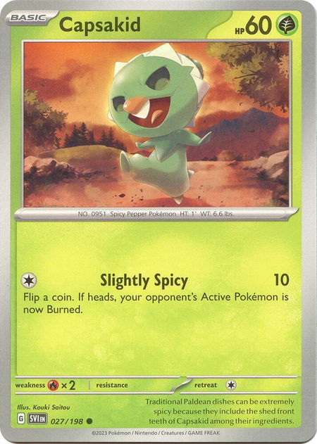 Capsakid - 027/198 - SV01: Scarlet & Violet Base Set Pokémon trading card