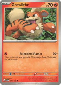 Growlithe - 030/198 - SV01: Scarlet & Violet Base Set (SVI) #030/198 - Common Pokémon Trading Card
