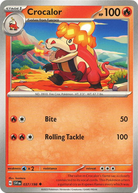 Crocalor - SV01: Scarlet & Violet Base Set Pokémon trading card