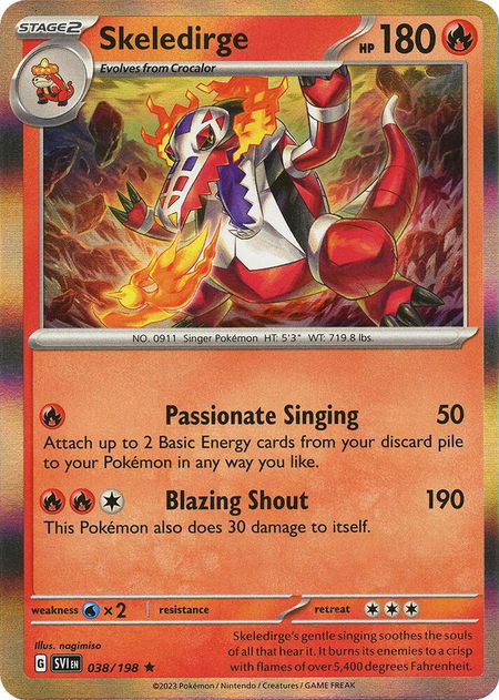 Skeledirge - SV01: Scarlet & Violet Base Set Pokémon trading card