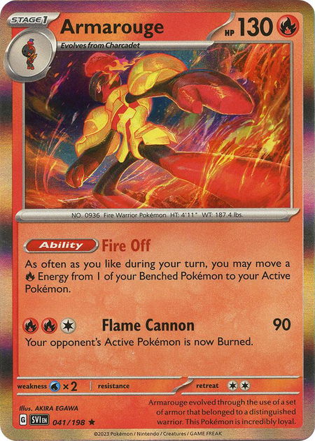 Armarouge - 041/198 - SV01: Scarlet & Violet Base Set Pokémon trading card
