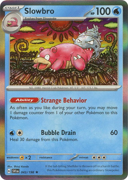 Slowbro - SV01: Scarlet & Violet Base Set Pokémon trading card