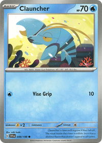 Clauncher - 049/198 - SV01: Scarlet & Violet Base Set (SVI) #049/198 - Common Pokémon Trading Card