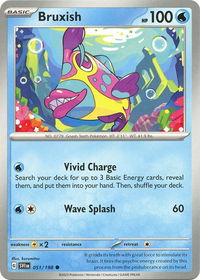 Bruxish - SV01: Scarlet & Violet Base Set (SVI) #051/198 - Common Pokémon Trading Card