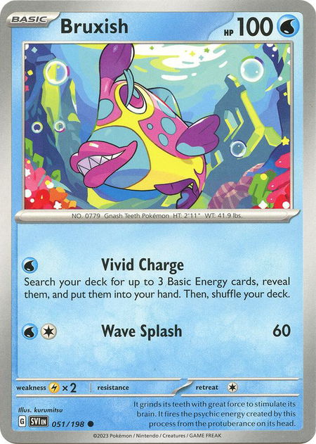 Bruxish - SV01: Scarlet & Violet Base Set Pokémon trading card