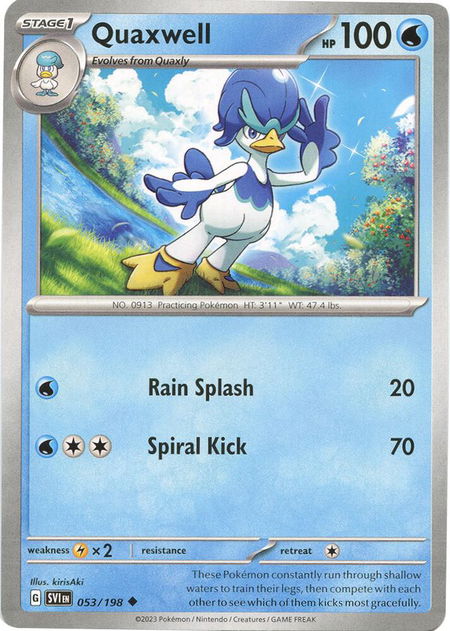 Quaxwell - SV01: Scarlet & Violet Base Set Pokémon trading card