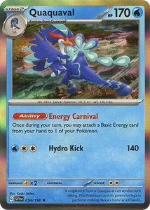 Quaquaval - SV01: Scarlet & Violet Base Set (SVI) #054/198 - Rare Pokémon Trading Card