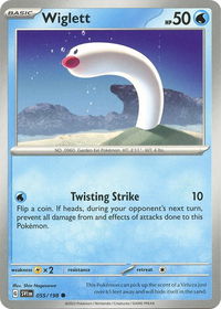 Wiglett - 055/198 - SV01: Scarlet & Violet Base Set (SVI) #055/198 - Common Pokémon Trading Card