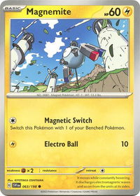 Magnemite - SV01: Scarlet & Violet Base Set (SVI) #063/198 - Common Pokémon Trading Card