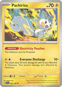 Pachirisu - 068/198 - SV01: Scarlet & Violet Base Set (SVI) #068/198 - Uncommon Pokémon Trading Card