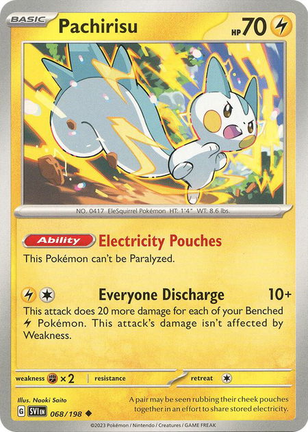 Pachirisu - 068/198 - SV01: Scarlet & Violet Base Set Pokémon trading card