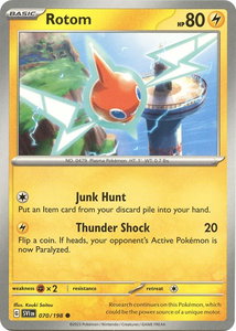 Rotom - 070/198 - SV01: Scarlet & Violet Base Set (SVI) #070/198 - Common Pokémon Trading Card