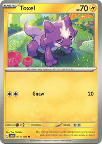 Toxel - SV01: Scarlet & Violet Base Set (SVI) #071/198 - Common Pokémon Trading Card