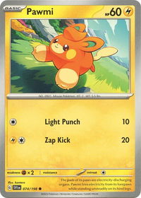 Pawmi - 074/198 - SV01: Scarlet & Violet Base Set (SVI) #074/198 - Common Pokémon Trading Card