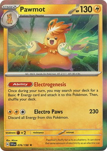 Pawmot - 076/198 - SV01: Scarlet & Violet Base Set (SVI) #076/198 - Rare Pokémon Trading Card