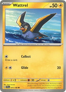 Wattrel - 077/198 - SV01: Scarlet & Violet Base Set (SVI) #077/198 - Common Pokémon Trading Card