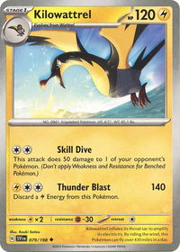 Kilowattrel - SV01: Scarlet & Violet Base Set (SVI) #079/198 - Uncommon Pokémon Trading Card