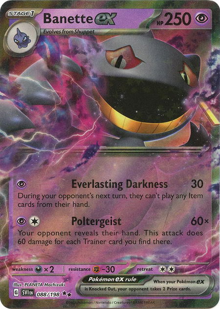 Banette ex - 088/198 - SV01: Scarlet & Violet Base Set Pokémon trading card