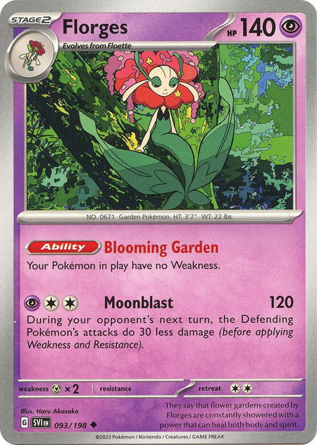 Florges - SV01: Scarlet & Violet Base Set Pokémon trading card